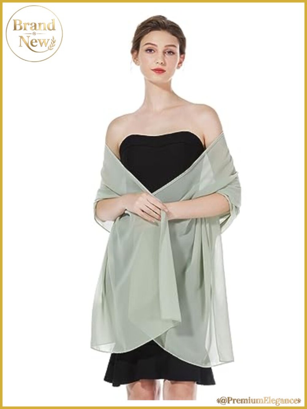 Chiffon Shawl Wrap for Evening Dresses Wedding Travel